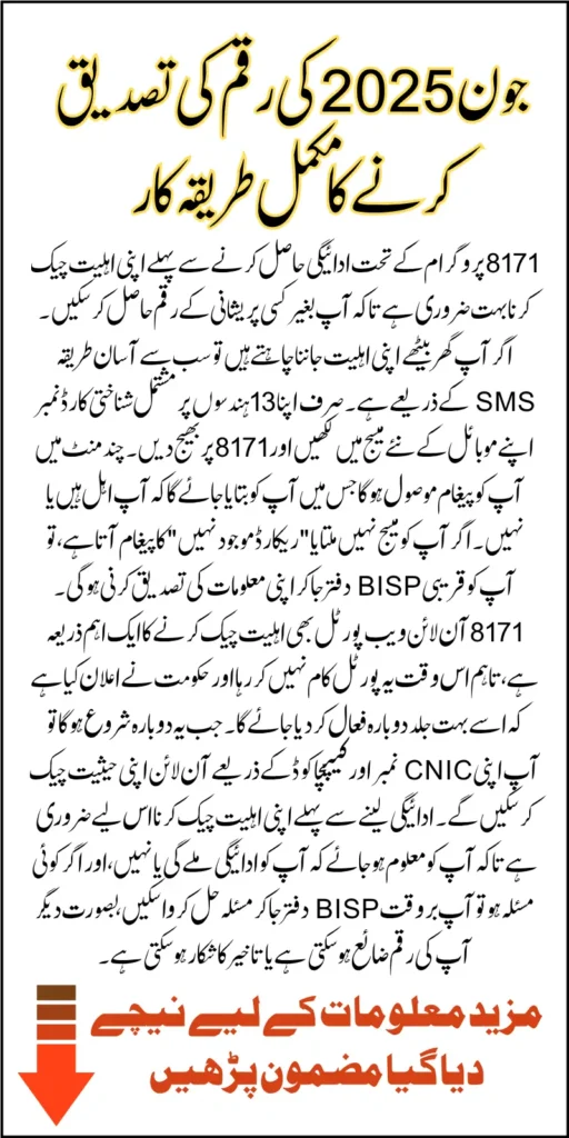 8171 Web Portal 2026 Check Online CNIC 14500 Status Know Step By Step Method