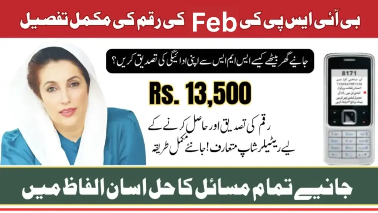 BISP Payment Verification CNIC 8171 SMS Or Retailor Shop For Feb-March 13500 Know Step-By-Step Guidelines
