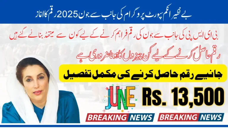 BISP Payment Methods June 2025 To Withdraw 13500 With Biometric Verification Know Full Detail