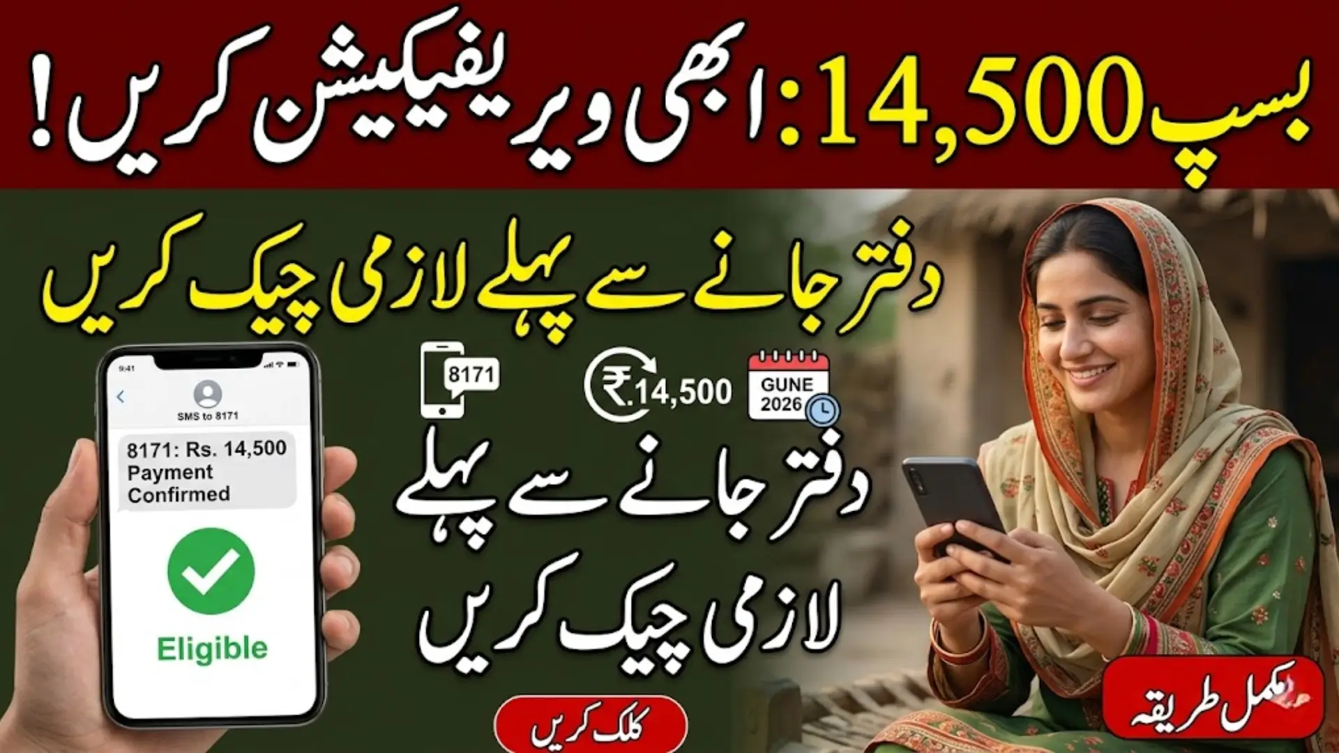 BISP 8171 June 2026 Stipend Verification 14500 Online And Offline - Complete Step by Step Guide Explained