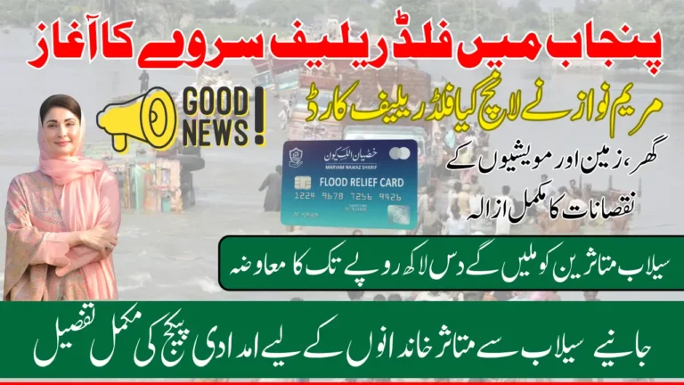 CM Maryam Nawaz Launches Punjab Flood Survey and Issues Card For Affected Families Know Full Detail 2025