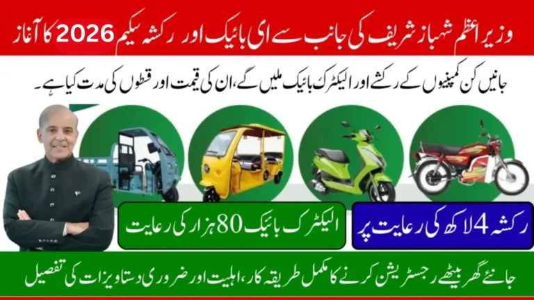 How To Apply For PM E-Bike And E-Rikshaw Scheme 2026 Via Online Know Available Models And Installment Details