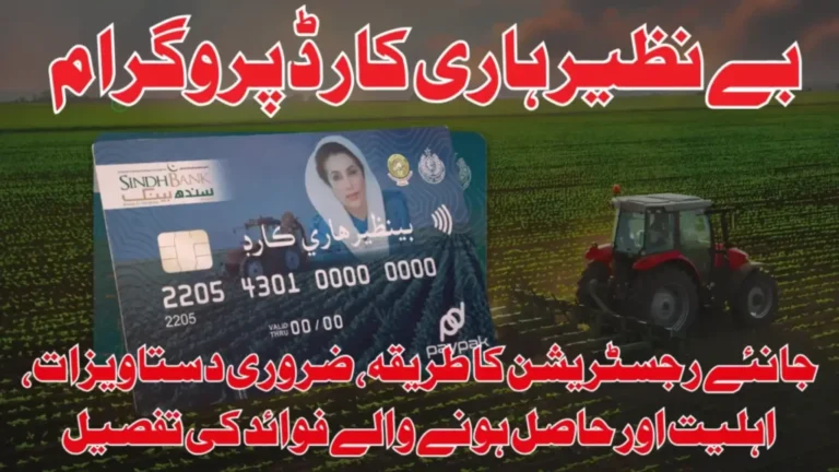 Benazir Hari Card Phase 3 2026 Registration Has Been Stated For Know Full Application And Requirements Details