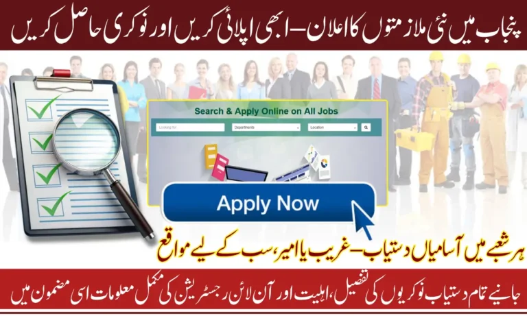 Punjab Government Available Jobs Details, Eligibility, And Step-By-Step Online Application Method 2025 Complete Details