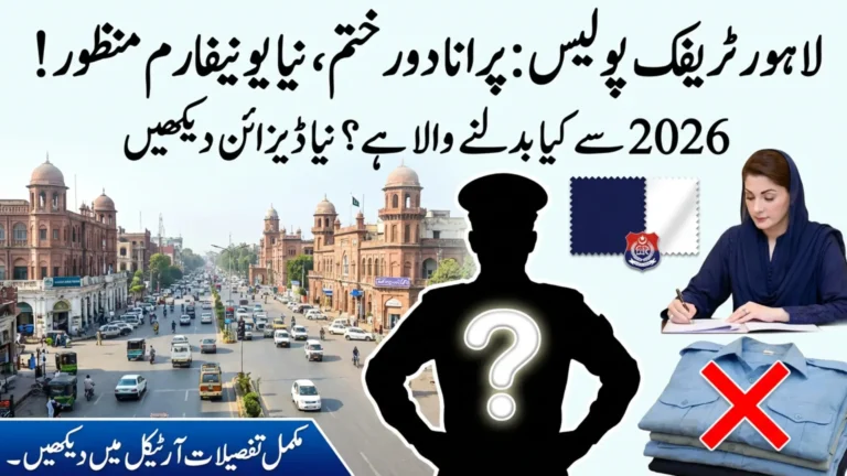 CM Maryam Nawaz Announces New Uniforms for Lahore Traffic Staff In 2026 - Know New Uniform Details Inside
