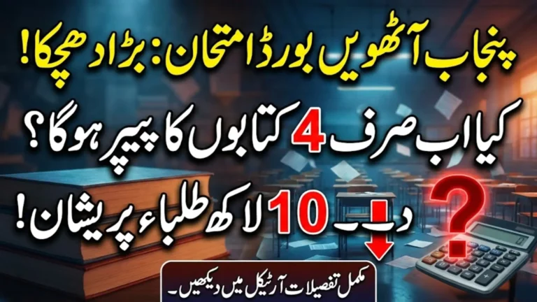 Punjab Grade 8 Exams 2026 May Be Cut to 4 Subjects Amid Severe PECTA Budget Crisis