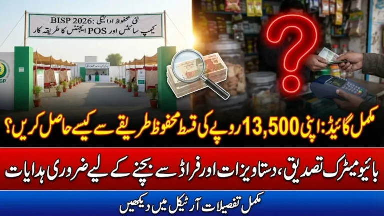 Benazir Income Support Programme 2026 New Installment Collection Method via Campsites & POS Agents