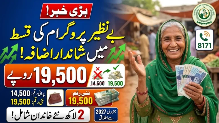 BISP 8171 New Payment Update 2027: Amount Increased to Rs 19,500 and Beneficiaries Expand to 10.2 Million
