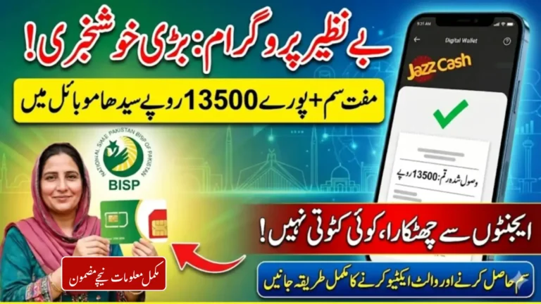 BISP Free SIM Distribution and Wallet Activation: Complete Step by Step Guide 2026